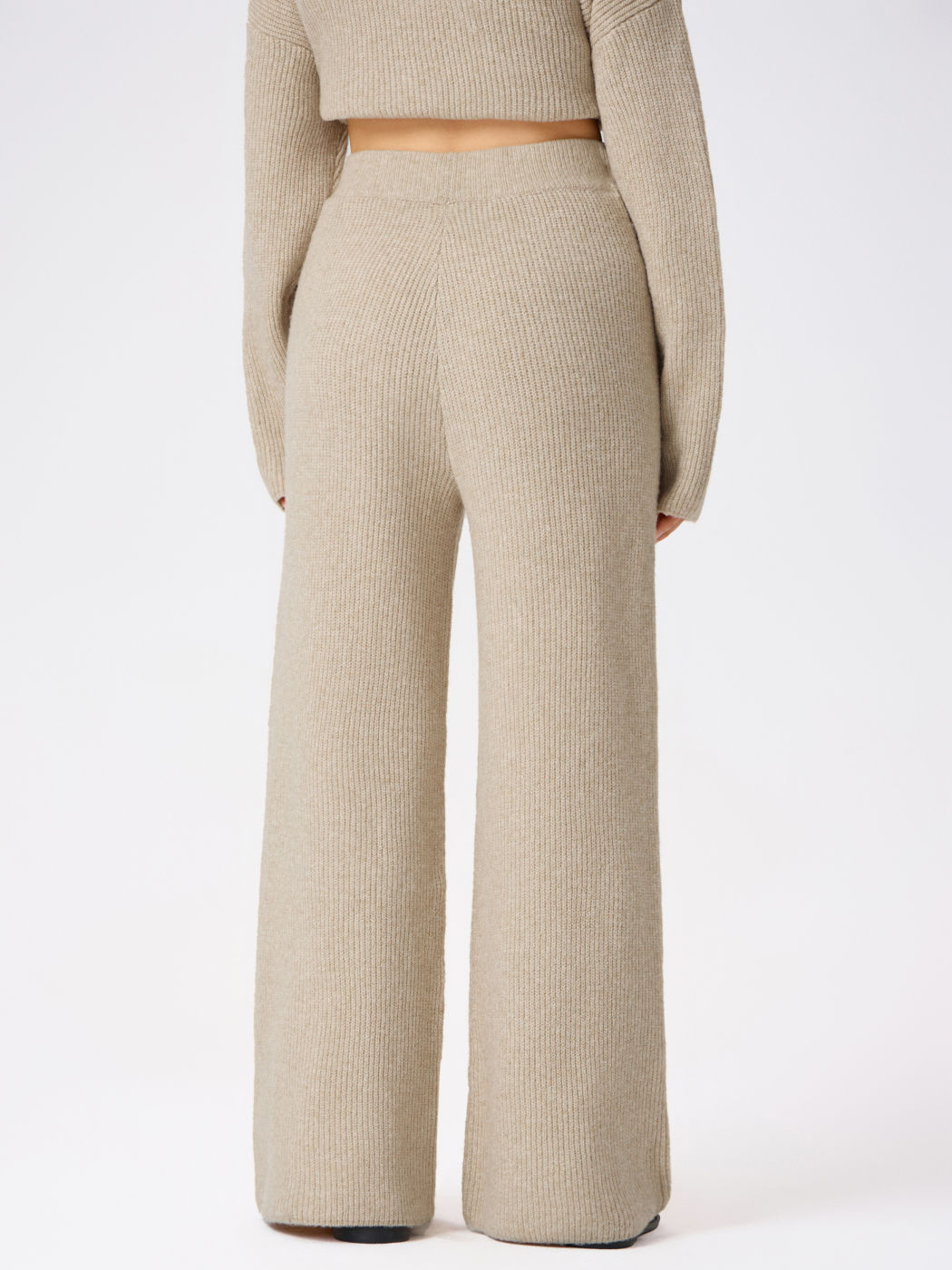 Wool-blend Knitted Trousers